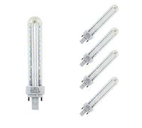 TECNOLUX EURO Lámpara Bombilla Led 2U Tubo G24 4200K Luz Neutra 13W (Pack 5