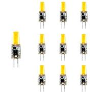 TECNOLUX EURO Lámpara Bombilla LED G4 3W COB 220V 6500K luz fría, Equivalentes a 25W Halogena (10-Unidades) Regulable