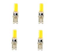 Tecnolux Euro Lámpara Bombilla LED G9 COB 5W 220V 4000 K luz día, (Pack 4) Regulable