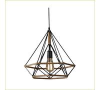 TECNOLUX EURO Lámpara de araña retro vintage E27, 38x38x45 cm, moderna lámpara de techo decorativa para cocina, restaurante, bar