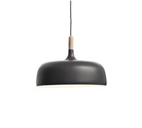 TECNOLUX EURO Lámpara Iluminación colgante moderna nordica Rosca E27 para el Restaurante Dormitorio Sala de Estudio Loft Pasillo 32 cm diámetro color negra y blanca 45162