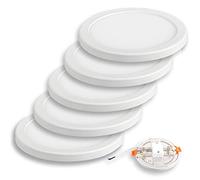 TECNOLUX EURO Panel LED Empotrable Hebilla ajustable 20W Ø230cm 4200K Luz Natural (Pack 5)