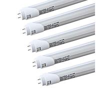 TECNOLUX EURO Tubo LED T8 de 120 cm 18W de aluminio y plástico 6400K [5 piezas]