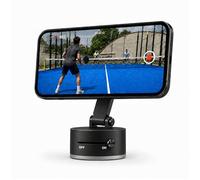 TecnoOdino Padelcámara Soporte para móvil Registro de video Padel, Gym, Crossfit Base con imán, diseño único para smartphones, compatible con iPhone 16/15/14/13/12/Pro Plus MAX, Samsung (Negro)