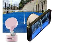 TecnoOdino Padelcamera Soporte Móvil Grabación Video Padel, Gym, Crossfit Base con imán, Diseño Único para Smartphone, Compatible con iPhone 16/15/14/13/12/Pro Plus MAX,Samsung (Rosa)