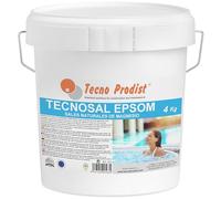 TECNOSAL EPSOM de TECNO PRODIST (4 kg) Sales de Epsom, sal de baño, tratamiento corporal 100% natural, terapias flotación, baños de inmersión, piscinas