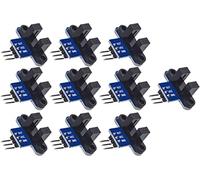 TECNOULAB 10 Uds Optoacoplador de detección de Sensor de medición de Velocidad óptica ranurado infrarrojo IR