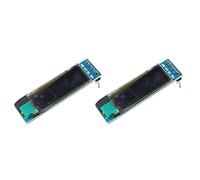 TECNOULAB 2 uds 0,91 Pulgadas 128x32 IIC I2C Azul OLED Pantalla LCD módulo OLED DIY SSD1306 Controlador IC DC 3,3 V 5V