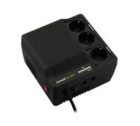 Tecnoware Estabilizador de Tensión 1000VA para módem, router, PC y pequeños dispositivos electrónicos, protege contra picos de corriente, no es un SAI, listo para usar