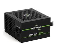 Tecnoware Fuente Alimentación ATX Free Silent 500, Ventilador Silencioso 12cm, 2xSATA, 1x24 Polos, 1x12V 4+4 Polos, 2xMolex, Protección contra Sobretensión, Cables 40cm, Certificación CE y Rohs