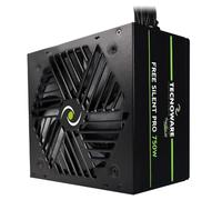 Tecnoware Fuente de Alimentación Free Silent Pro ATX 750W para PCs Avanzados con Tarjeta Gráfica NVIDIA GeForce GTX - RTX, Ventilador Silencioso, Conectores PCI-E, CPU 4 + 4, SATA, Molex