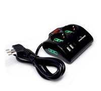 Tecnoware Power Systems Regleta Power Cleaner 4, Entrada Italia, 2 Salidas Italia/Schuko, 2 Salidas Italia 10/16A, 2 Puertos USB-A, 1 Puerto USB-C, Power Delivery, QC, Diseñada para Uso en Mesa