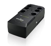 Tecnoware SAI Era Plus Strip 800 - Sistemas de Alimentación Ininterrumpida - 6 Salidas Schuko - Autonomía: 10 min/PC o 40 min/Módem Router - Potencia 800 VA