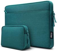 TECOOL 13,3 Pulgadas Funda PC portátil para MacBook Air 13 M1 13,6 M2 M3 M4 2025 2024-2010, MacBook Pro 13/14 M4 M3 M2 M1 2024-2012, 13,3'' Lenovo HP DELL Acer Funda Ordenador Portátil,Verde Azulado