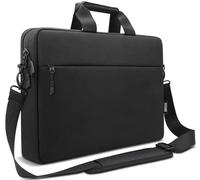 TECOOL 14 Pulgadas Bolsa para Portátil Bandolera, Funda Ordenador Impermeable Maletín Bolsa Mensajero para 14 Pulgadas Acer Asus Lenovo HP Dell Chromebook NoteBook, MacBook Air 15, Negro