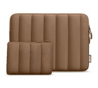 TECOOL 15 15,6 Pulgadas Funda Ordenador Portátil para 15,6" Lenovo Ideapad Thinkpad HP DELL Acer Chromebook Laptop,Macbook Pro 16 M3 M2 M1,16 Notebook Protectora Funda Bolsa Blanda,Marrón