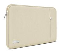 TECOOL 15-15,6 Pulgadas Funda Portátil para 15,6" HP Lenovo Acer ASUS Chromebook DELL Huawei Samsung PC Portátiles, Bolso Ordenador Protectora Funda Blanda 15",Beige