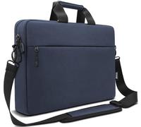 TECOOL 15,6 16 Pulgadas Bolsa para Portátil Bandolera, Funda Ordenador Impermeable Maletín Bolsa Mensajero para 15 15,6 16 Pulgadas Acer Asus Lenovo HP Dell NoteBook, MacBook Pro 16, Azul Oscuro