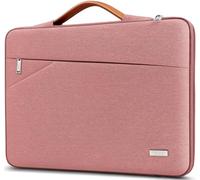 TECOOL 15,6 Pulgadas Funda Ordenador Portátil para 15-15,6 Pulgadas Acer ASUS DELL HP Lenovo Thinkpad Ideapad Chromebook Samsung Notebook Funda Blanda PC Portátil Impermeable, Rosa