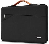 TECOOL 15,6 Pulgadas Funda Ordenador Portátil para 15-15,6 Pulgadas Acer ASUS DELL HP Lenovo Thinkpad Ideapad Chromebook Samsung Notebook Funda Blanda PC Portátil Impermeable, Negro