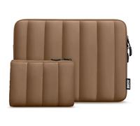 TECOOL 16 Pulgadas Funda Ordenador Portátil para Macbook Pro 16 M4 M3 M2 M1 2024 2023,16" Lenovo Ideapad Thinkpad HP DELL Acer Chromebook Laptop,16" Notebook Protectora Funda Bolsa Blanda,Marrón