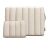 TECOOL 16 Pulgadas Funda Ordenador Portátil para Macbook Pro 16 M4 M3 M2 M1 2024 2023,16" Lenovo Ideapad Thinkpad HP DELL Acer Chromebook Laptop,16" Notebook Protectora Funda Bolsa Blanda,Beige