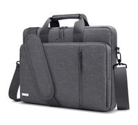 TECOOL 17 17,3 Pulgadas Bolsa para Ordenador portátil, Funda Protectora 360 Maletín Bandolera Impermeable para 17 17,3 Pulgadas Asus Acer HP Dell Lenovo Laptop NoteBook, Gris Oscuro