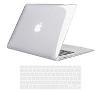 TECOOL Funda Compatible con MacBook Air 13,3 Pulgadas 2010-2017 (A1466 A1369), Carcasa de Plástico Ultrafina y Cubierta de Teclado en UE, Cristal Transparente