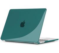 TECOOL Funda Compatible con MacBook Air M5 M4 M3 M2 13,6 Pulgadas 2026 2025 2024 2022 (A3449 A3240 A3113 A2681), Carcasa de Plástico Ultrafina, Turquesa Oscuro Cristal