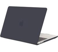 TECOOL Funda Compatible con MacBook Pro 13 Pulgadas 2016-2022 (M2 M1 A2338/A2289/A2251/A2159/A1989/A1706/A1708), Carcasa de Plástico Ultrafina, Gris-Negro