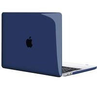 TECOOL Funda Compatible con MacBook Pro 15 Pulgadas 2019 2018 2017 2016 (A1990 A1707) con Touch Bar, Carcasa de Plástico Ultrafina, Azul Marino Cristal