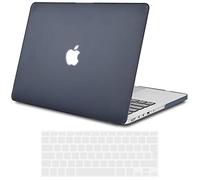 TECOOL Funda para antiguo 2012-2015 MacBook Pro 13 Pulgadas Retina, Modelo A1502 A1425, Carcasa Protectora Dura de Plástico Mate y Cubierta del Teclado Español, negro luz