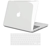 TECOOL Funda para Antiguo MacBook Pro 13,3 Pulgadas Retina 2015 2014 2013 2012 (A1502 A1425), Carcasa de Plástico Ultrafina y Cubierta del Teclado UE, Cristal Transparente