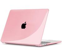 TECOOL Funda para MacBook Air 13.6" M5 M4 M3 M2 Fucsia Cristal | A3449 A3240 A3113 A2681, 2022-2026, Carcasa Rígida Fina, Snap-On, Acabado Brillante