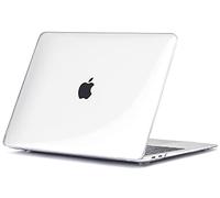 TECOOL Funda para MacBook Air M1 (A2337) y MacBook Air 13 Pulgadas Retina 2020 2019 2018 (A2179 A1932) con Touch ID, Carcasa de Plástico Ultrafina, Transparente Cristal