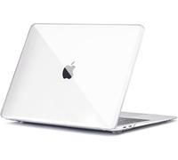 TECOOL Funda para MacBook Air M1 (A2337) y MacBook Air 13" Retina 2020 2019 2018 (A2179 A1932) con Touch ID, Carcasa de Plástico Ultrafina, Cristal Transparente