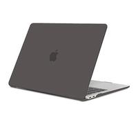 TECOOL Funda para MacBook Air M1 (A2337) y MacBook Air 13" Retina 2020 2019 2018 (A2179 A1932) con Touch ID, Carcasa de Plástico Ultrafina, Gris Espacial
