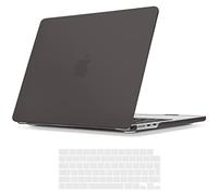 TECOOL Funda para MacBook Air M4 M3 M2 13,6 Pulgadas 2025 2024 2022 (A3240 A3113 A2681), Carcasa de Plástico Ultrafina y Cubierta del Teclado UE, Gris Espacial
