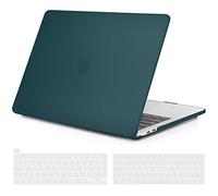 TECOOL Funda para MacBook Pro 13 Pulgadas 2016-2022 (M2 M1 A2338 A2289 A2251 A2159 A1989 A1706) con Touch Bar, Carcasa de Plástico Ultrafina y Cubierta del Teclado UE, Turquesa Oscuro