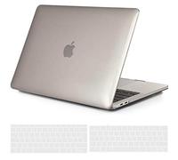 TECOOL Funda para MacBook Pro 13 Pulgadas 2016-2022 (M2 M1 A2338 A2289 A2251 A2159 A1989 A1706) con Touch Bar, Carcasa de Plástico Ultrafina y Cubierta del Teclado UE, Gris Cristal
