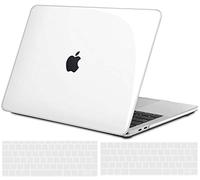 TECOOL Funda para MacBook Pro 13 Pulgadas 2016-2022 (M2 M1 A2338 A2289 A2251 A2159 A1989 A1706) con Touch Bar, Carcasa de Plástico Ultrafina y Cubierta del Teclado UE, Transparente Cristal