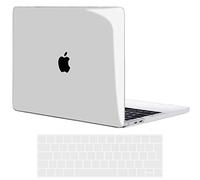 TECOOL Funda para MacBook Pro 15 Pulgadas 2019 2018 2017 2016 (A1990 A1707) con Touch Bar, Carcasa de Plástico Ultrafina y Cubierta del Teclado UE, Cristal Transparente