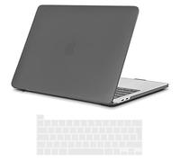 TECOOL Funda para MacBook Pro 16 Pulgadas 2019 (A2141) con Touch Bar, Carcasa de Plástico Ultrafina y Cubierta del Teclado UE, Gris