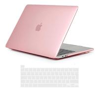 TECOOL Funda para MacBook Pro 16 Pulgadas 2019 (A2141) con Touch Bar, Carcasa de Plástico Ultrafina y Cubierta del Teclado UE, Fucsia Cristal