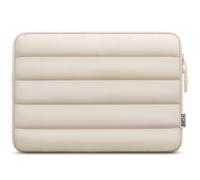 TECOOL Funda Portatil 14 Pulgadas para 14" Lenovo Ideapad Thinkpad HP Pavilion/Elitebook DELL Acer Chromebook 14, Macbook Air 15 M4 M3 M2 2025 2024 2023 Protectora Funda Ordenador Bolsa Blanda, Beige