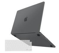 TECOOL Premium Funda para MacBook Pro 14 Pulgadas M5 M4 M3 M2 M1 Pro MAX 2021-2026, Carcasa de Plástico Ultrafina y TPU Cubierta de Teclado UE, Gris Espacial