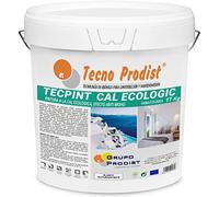 TECPINT CAL ECOLOGIC de Tecno Prodist - (17 Kg) Pintura a la cal exterior e interior al agua, 100% Natural, permeable y impermeable,Paredes y Techos, Transpirable. Fácil Aplicación- Sin olor (BLANCO)