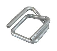 Tecplast Juego de 500 hebillas para fleje de 16 mm - Calidad Profesional BC - Hebillas autoblocantes de acero galvanizado