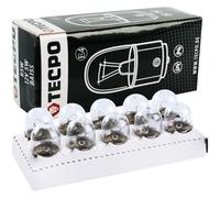 TecPo 10 x R5 W Bola Bombilla 12 V 5 W Auto Bombilla BA15S Bombilla incandescente Luz de posición Trasera