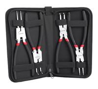 TECPO 300460 - Juego de alicates para anillos de retención (225 mm, interior y exterior, acero al cromo-vanadio)